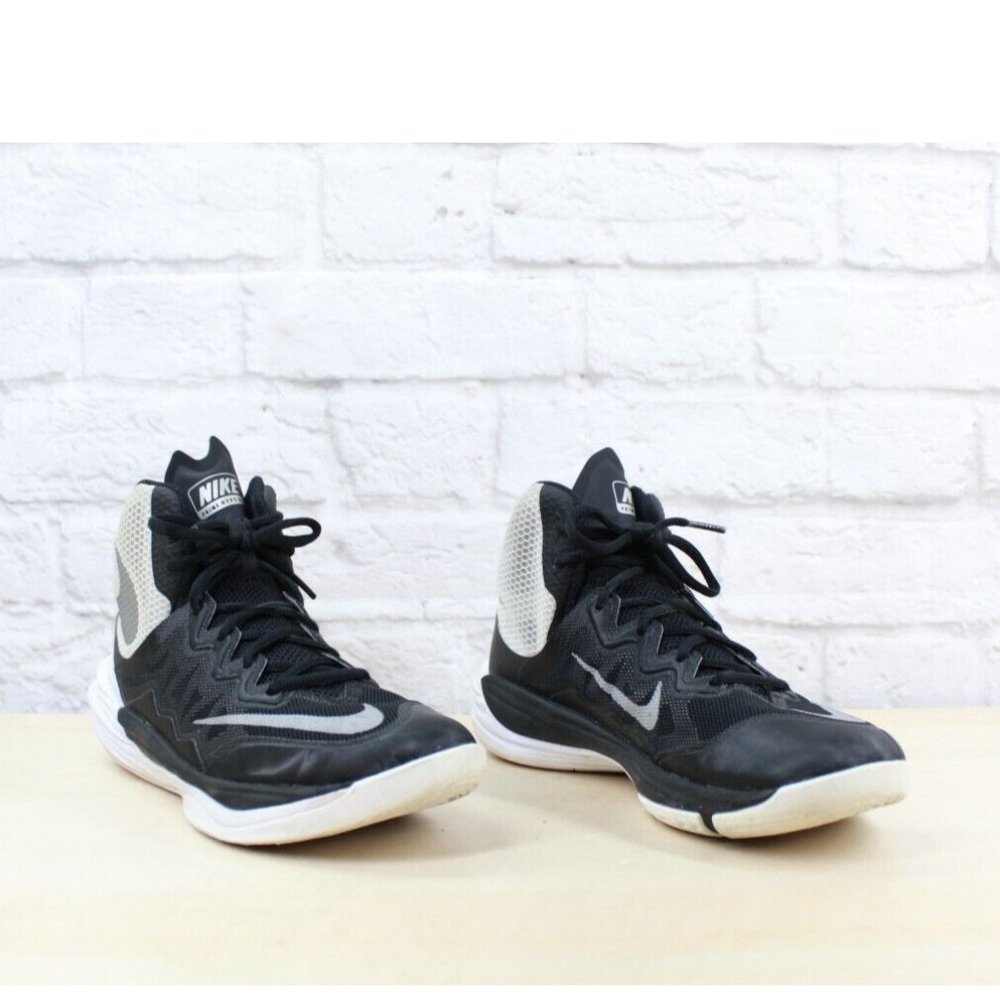 Nike Prime Hype DF II Black White Mesh Breathable Basketball Shoes Size 6
